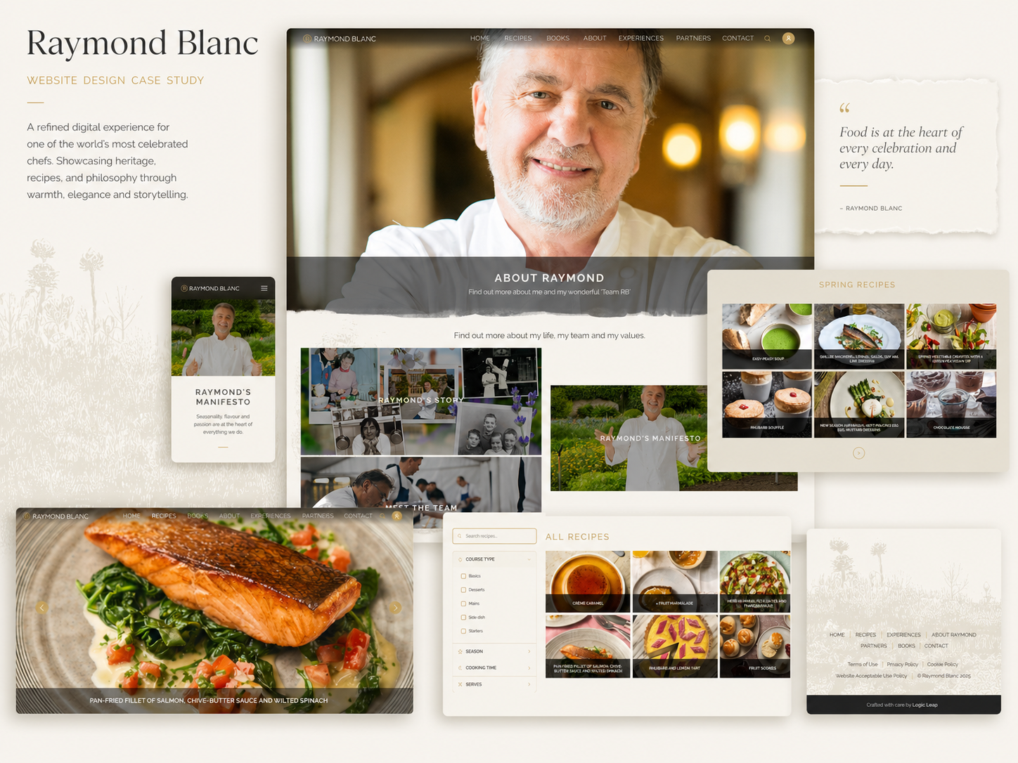 The Raymond Blanc website and recipe platform